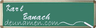 Karl Banach Visitenkarte
